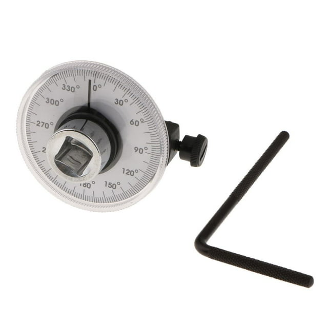 360 degree 1/2 "Par De Torsión De Impulsión Medidor De ángulo Medidor Rotación De ángulo Medidor Herramienta Llave Cola Llave dinamométrica de calibre de ángulo