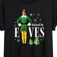 thumbnail image 3 of ELF - Christmas Raised By Elves - Women's Oversized T-Shirt, 3 of 5