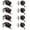 Black, variant on 4 Pack Keyed Entry Door Knob and Single Cylinder Deadbolt Combo Set, Matte Black Exterior Door Knobs with Lock and Key for Entrance and Front Door, Keyed Alike Round Door Knob and Deadbolt