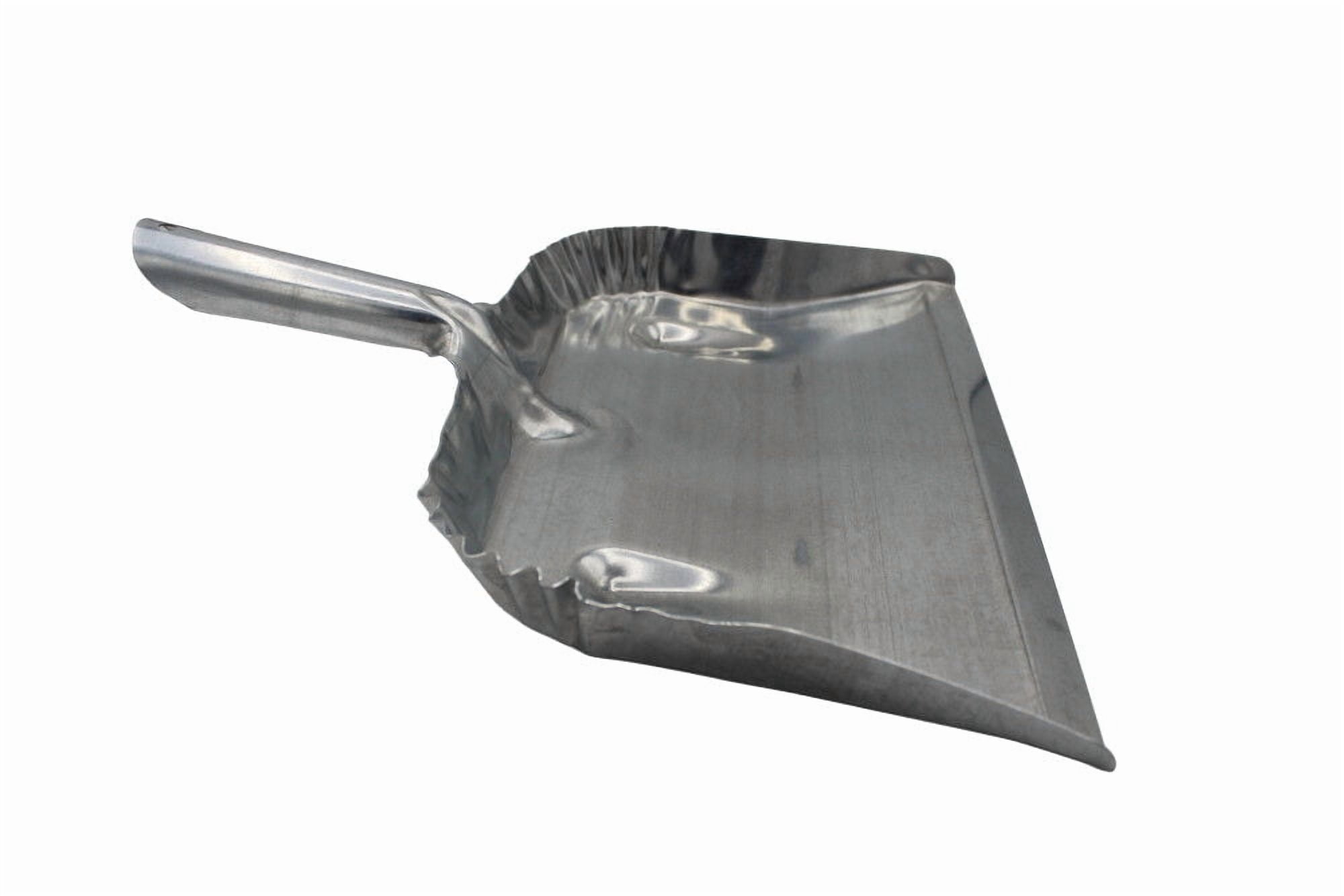 (2 pack) Fulton Heavy Duty Galvanized Steel Dustpan - Silver