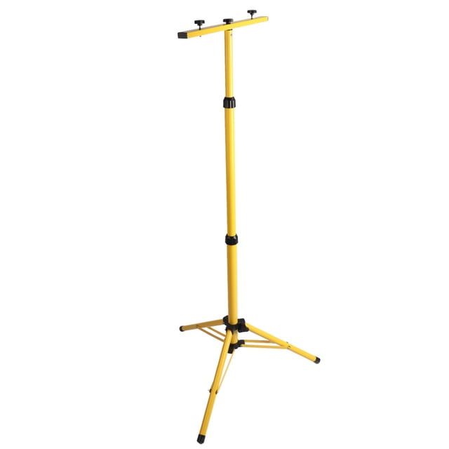 Foldable Tripod Stand, Tripod Light Stand with Capacity for 2 Lights, Stand Lighting Tripod Suitable for Lighting At Factory Warehouse Construction Sites
