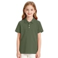 thumbnail image 5 of Abcomgle Black Polo Shirt Boys 10-12 Short Sleeve Pique Polo Shirts for Boys Button Down Solid Color Uniform Shirts for Boys Formal Collared Performance Polo Shirts for Boys, 5 of 8