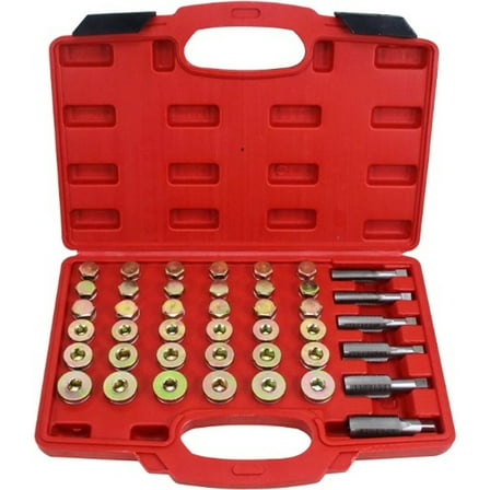 114pcs Oil Pan Plug Repair Kit  With Carry Case