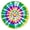 Rainbow Tie Dye, variant on Colorful Rainbow Tie Dye Spiral Pattern Round Fitted Tablecloth with Elastic Edge,Dining Table Cover Waterproof,Outdoor Round Tablecloth for Camping,Dining,Indoor and Outdoor