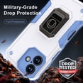 thumbnail image 4 of for iPhone 16 Case,Drop Protection,Non-Slip Full Body Rugged Case with Built-in Car Magnetic Kickstand,Ring Holder,Full Camera Protection Cover Cell Phone Cae for iPhone 16 6.1 inch,White, 4 of 7