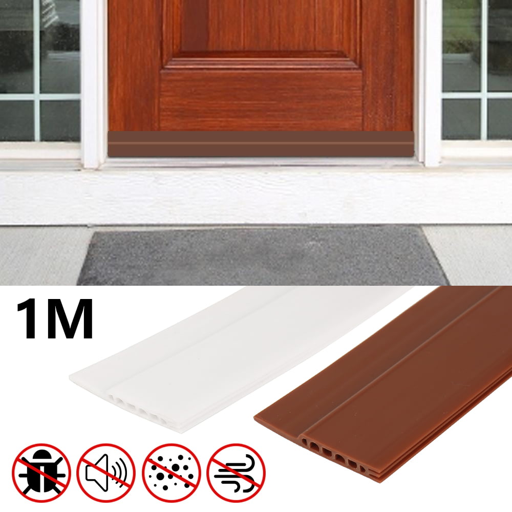 1 Pcs 1M Under Door Draft Stopper Sweep Weather Stripping Bottom Seal Home