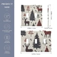 thumbnail image 2 of Yayeee Toggle Light Switch Wall Plate 2-Gang 4.56"x4.48" Decorative Outlet Cover, Beige Christmas Forest, 2 of 7