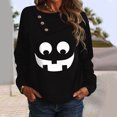 thumbnail image 2 of Blusa informal de manga larga con botones y cuello redondo para mujer Fridja  bvmnju1059, 2 of 6
