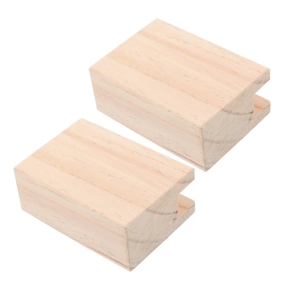 RENACLIPY Wooden Furniture Risers Light Yellow for Beds and Tables