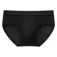 thumbnail image 2 of ruhuadgb Men Panties Breathable Stretchy Quick Dry Fine Mesh Non-pilling 3D Wrapping Summer Cool Male Briefs Men Clothing, 2 of 8