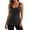 Black, variant on MOJOGO Women's Solid Tank Tops Soft Rib Knit Cami Top Lace Trim Square Neck Sleeveless Undershirts Stretchy Top Wine S