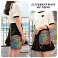 thumbnail image 6 of FORMRS Crossbody Bag for Women Quilted Travel Shoulder Cell Phone Purse with Chain Strap Handbag, Colorful Dragon Scales Pattern, 6 of 7