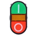 thumbnail image 1 of Interruptor de Botón Doble Con Luz Led Interruptor de Botón Momentáneo Nonc, 2 Circuitos de Interruptor, Diseño Compacto, Materiales Superiorses, 1 of 7