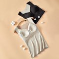 thumbnail image 3 of DuoJiaJ Womens Cotton Thermal Lined Underwear Tank Top Beige L, 3 of 5