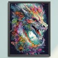 thumbnail image 1 of Cuadros Decorativos Hilo de bordar completo Eco-algodón 11CT impreso dragón punto de cruz Kit ilustraciones DQrwqpou  embutido en tela, 1 of 9
