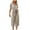 Beige, variant on IROINNID Short Sleeve Jumpsuit For Women Full-Length Casual Pocket Lace Up Loose Rompers Jumpsuit