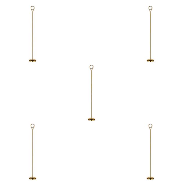 Redempat Stainless Table Number Holder Sign Holder Photo Stand for Hotel en Gold 40cm 5Set