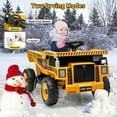 thumbnail image 6 of 12V Kids Ride On Dump Truck with Remote Control, Electric Car Toy for Toddlers, Kids Ride On Construction Vehicles with Electric Dump Bed, Shovel, LED Lights, Music, 6 of 8