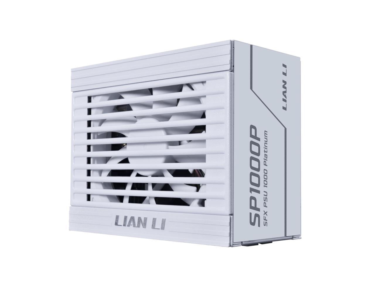 Lian Li SP Platinum 1000W SFX Form Factor Power Supply with 12V-2x6 Connectors - ATX 3.1 & PCIE 5.1 Compliant - Low-Noise - Fully Modular - 105°C Capacitors - 10 Year Warranty - White (SP1000P.W)