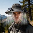 thumbnail image 7 of Kugisaki Sun Hat with Fans Solar Power Fan Wide Brim Sun Hat Fishing Essentials for Hiking Beach Summer Outdoor, 7 of 7