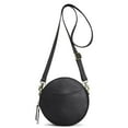 thumbnail image 7 of S-ZONE Leather Crossbody Bags for Women Trendy Circle Cross Body Shoulder Bag Designer Round Purses, 7 of 7
