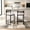 Gray + Paper Rope + Farmhouse, variant on AUU Set of 2 Hand-Woven Paper Rope Counter Stools with Footrest for Kitchen Island and Dining Room