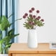 thumbnail image 4 of Juego de 4 flores artificiales de seda de 5 cabezas de cebolleta y crisantemo | Plantas suculentas de plástico | Tallos suaves y flexibles | Decoración para bodas en interiores | Arreglo de mesa e, 4 of 5