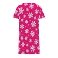 thumbnail image 4 of Wowcloth Woman's Christmas Loungewear, Casual Relaxed Fit Short Sleeve Sleepwear Nightdress for Holiday Comfort and Daily Relaxation, 4 of 8