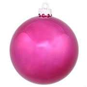 Pink Christmas Decoration Vickerman 24801 2 4 White Shiny Seamless Ball Christmas Tree Ornament N590601sv
