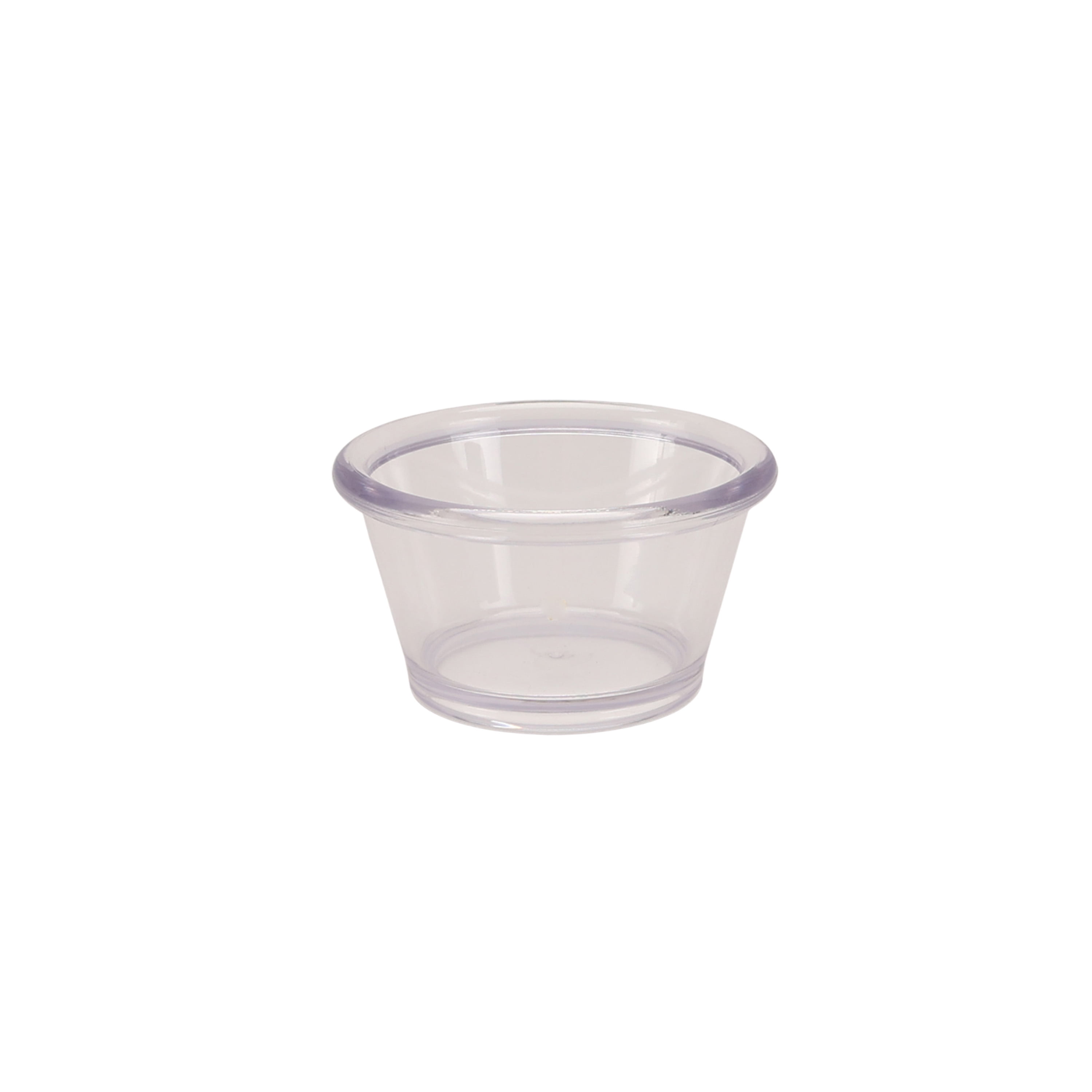 Mainstays 3-Ounce Round Plastic Condiment Cup, Clear