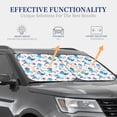thumbnail image 4 of Haiem Party Shark Cute Car Windshield Sun Shade (2 Pieces) Foldable Windshield Sun Shade Car Accessories for Truck SUV Pickup-Small, 4 of 7