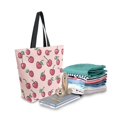 thumbnail image 2 of FORMRS Womens Canvas Tote Bag with Zipper Inner Pocket Shoulder Handbag, Cherries Pattern, 2 of 7