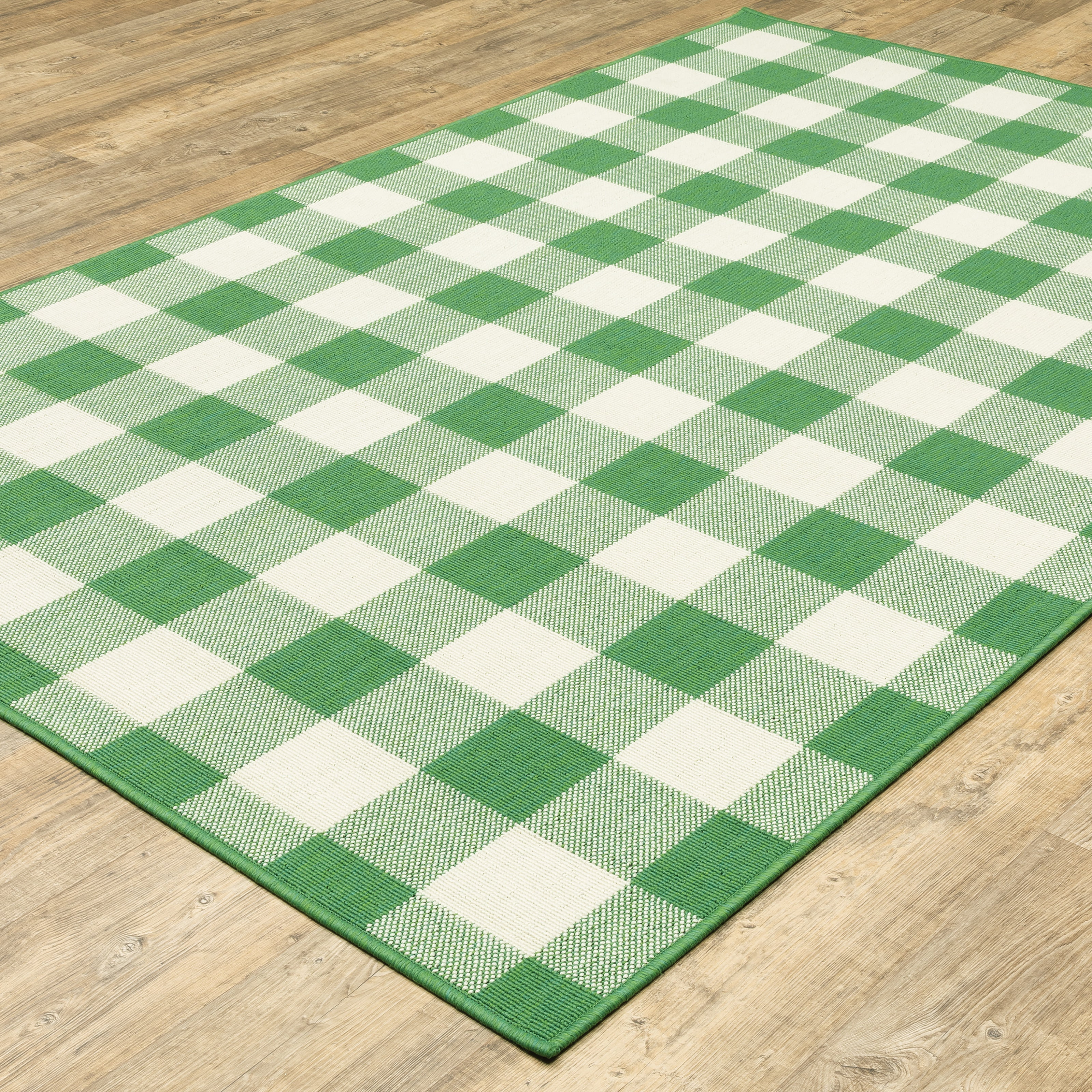 Avalon Home Mackinaw Gingham Check Indoor/Outdoor Area Rug