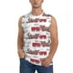 thumbnail image 1 of Fotbe Retro Train Men's Camiseta sin Mangas Estampada para Hombres, Playera Casual para Gimnasio, Entrenamiento, Playa-Large, 1 of 7