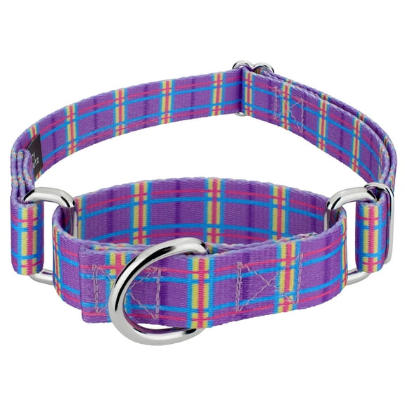 Country Brook Petz® Grape Plaid Martingale Dog Collar Limited Edition, Extra Small