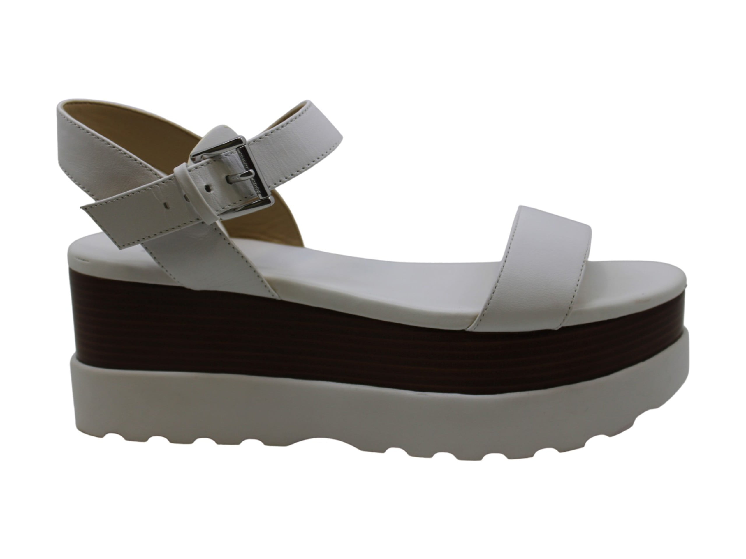 Michael Kors - Michael Kors Womens Marlon Flatform Leather Open Toe Casual Platform Sandals 