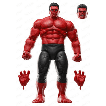 Red Hulk Action Figure Toys, Legends Series Red Hulk Action Figure, Captain America: Brave New World Collectible Deluxe 6 Inch Action Figure for Adults Ages 14 and Up