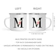 thumbnail image 5 of Koyal Wholesale Stainless Steel Campfire Coffee Mug, Blush Floral Monogram, Letter M, 5 of 5