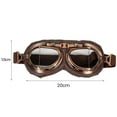 thumbnail image 6 of D GROEE Motorcycle Goggles Vintage Aviator Style Motocross Bike Cruiser Scooter Goggle Anti UV Anti Scratch Dustproof for Cycling Riding Climbing Fishing, 6 of 7