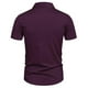 thumbnail image 4 of pstuiky camisetas de hombre, Camisa informal de negocios de color liso con solapa y botones de manga corta para hombre ropa de hombre m, 4 of 6