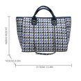 thumbnail image 2 of Bolso de mano para mujer, bolso cruzado de pata de gallo de gran capacidad a la moda, 2 of 3
