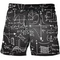 thumbnail image 1 of 2024 Été Short Homme Formule Mathématique Imprimée 3D Maillot de Bain Décontracté Séchage Rapide Élastique Short de Plage Homme, 1 of 5