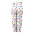 thumbnail image 4 of YDFCWXW Womens Cute Printed High Waisted Cropped Capri Leggings Tummy Control Knee Length Stretch Cropped Yoga Pants Pink, S, 4 of 5
