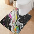 thumbnail image 2 of Yayeee Bath Rug for Bathroom Floor Non Slip Rectangle Fluffy Soft Absorbent Mat, 16"x24", Colorful White, 2 of 7