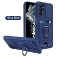 thumbnail image 1 of Slide Camera Lens Protector Silicone Case Compatible Samsung Galaxy S23 Ultra/s23 Plus/s23 With Magnetic Ring Stand, 1 of 3