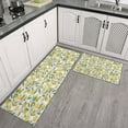 thumbnail image 3 of 2 Piece Lemons Rug Kitchen Rug Set, Decor Kitchen Rugs, Absorbent Non-Slip Washable Floor Mats, Home Indoor Runner Rugs 17"x47"+17"x30", 3 of 7
