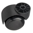 thumbnail image 1 of Silent Office Chair Wheels Replacement - 2 Inch Black Stemless Casters for Furniture, Swivel Chair Accessories (5pc), 1 of 5