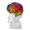 thumbnail image 3 of GORRO MEDICO UNISEX UNITALLA LLAMA PIJAMA CLAVEL TIE-DYE LISTON BLANCO, 3 of 4