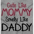 thumbnail image 2 of Funny Cute Mommy Smelly Daddy Joke Bodysuit Jumper Girls Infant Baby Brisco Brands 18M, 2 of 7