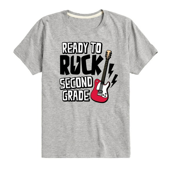 Instant Message - Ready To Rock Second Grade - Toddler & Youth Short Sleeve Graphic T-Shirt